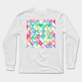 DIAMOND MULTICOLOR DESIGN, PASTEL COLOR, IPHONE CASE Long Sleeve T-Shirt